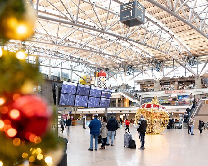 Weihnachten am Hamburg Airport