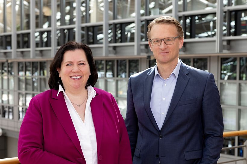 Hamburg Airport Executive Board: Berit Schmitz and Christian Kunsch
